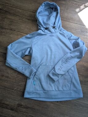 AFTCO Women’s Heather Sky Blue Pullover Hoodie